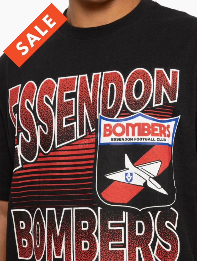 Essendon Bombers Afl Inline Stack Tee Stack Tee
