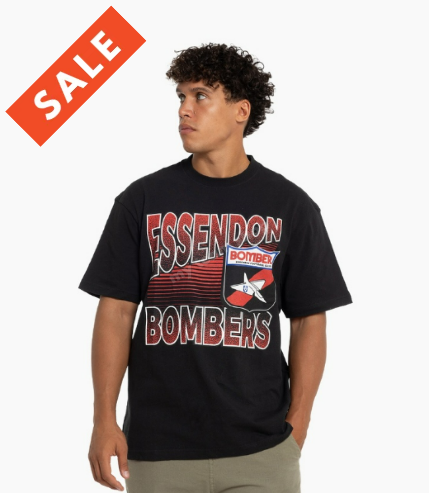 Essendon Bombers Afl Inline Stack Tee Stack Tee