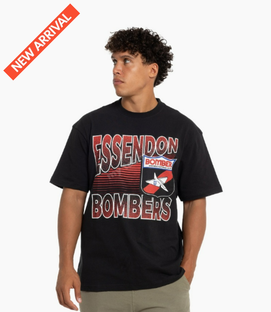 Essendon Bombers Afl Inline Stack Tee Stack Tee