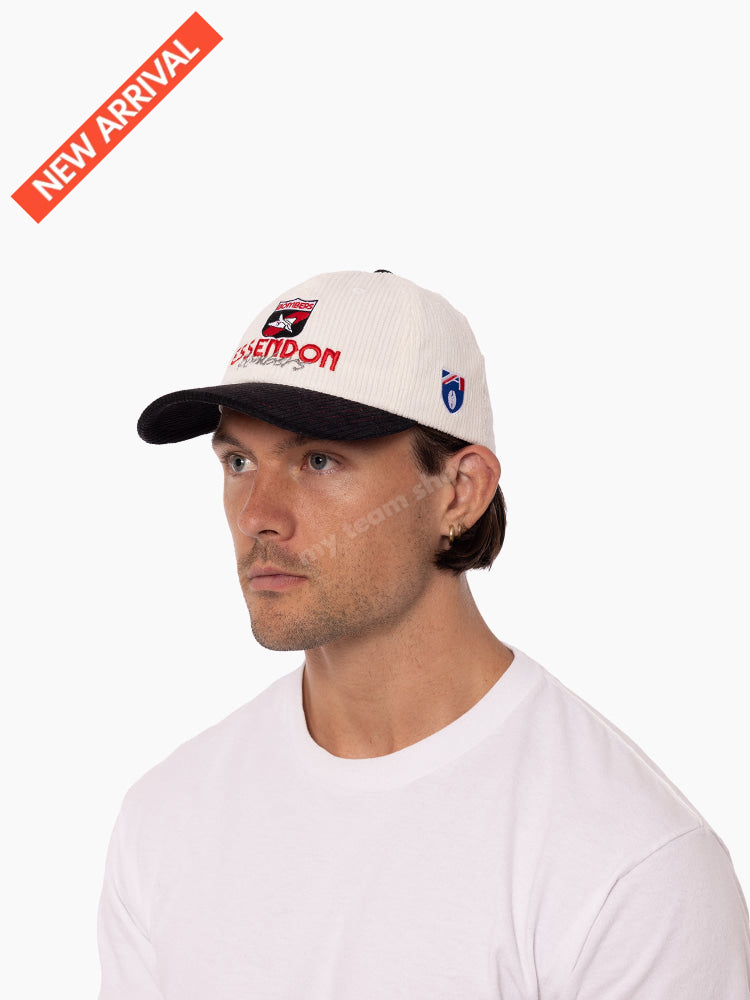 ESSENDON BOMBERS AFL THROWBACK CORDUROY CAP AFL Headwear