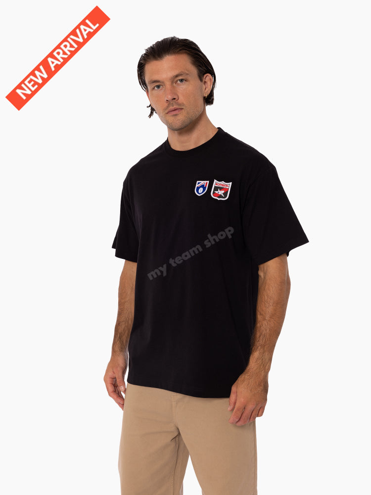 ESSENDON BOMBERS AFL THROWBACK LOGO TEE AFL Throwback Tee
