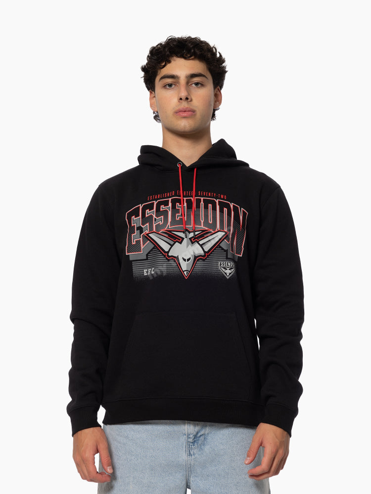 ESSENDON BOMBERS AFL WORDMARK HOODIE - Main Image