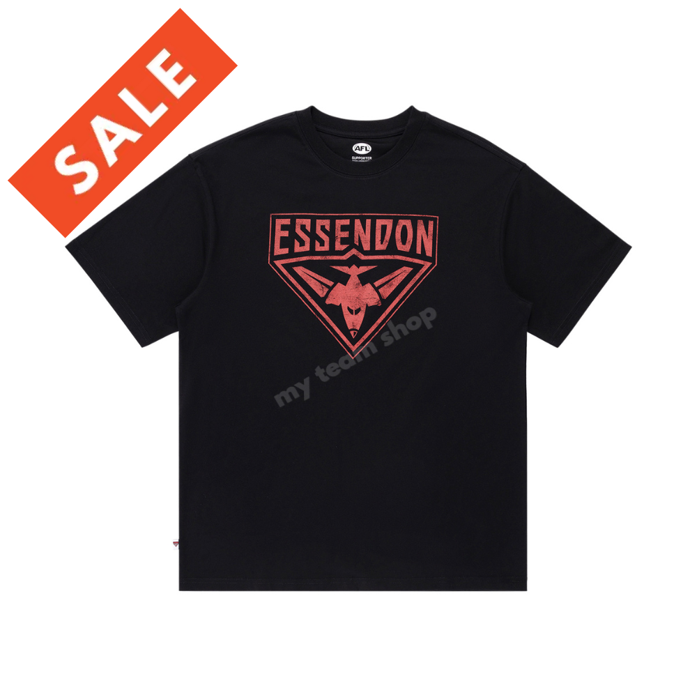 Essendon Bombers Mens AFL Core Logo Tee Shirts & Tops