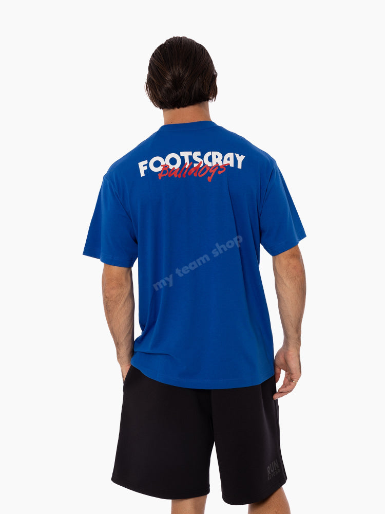 FOOTSCRAY BULLDOGS AFL THROWBACK LOGO TEE AFL Throwback Tee