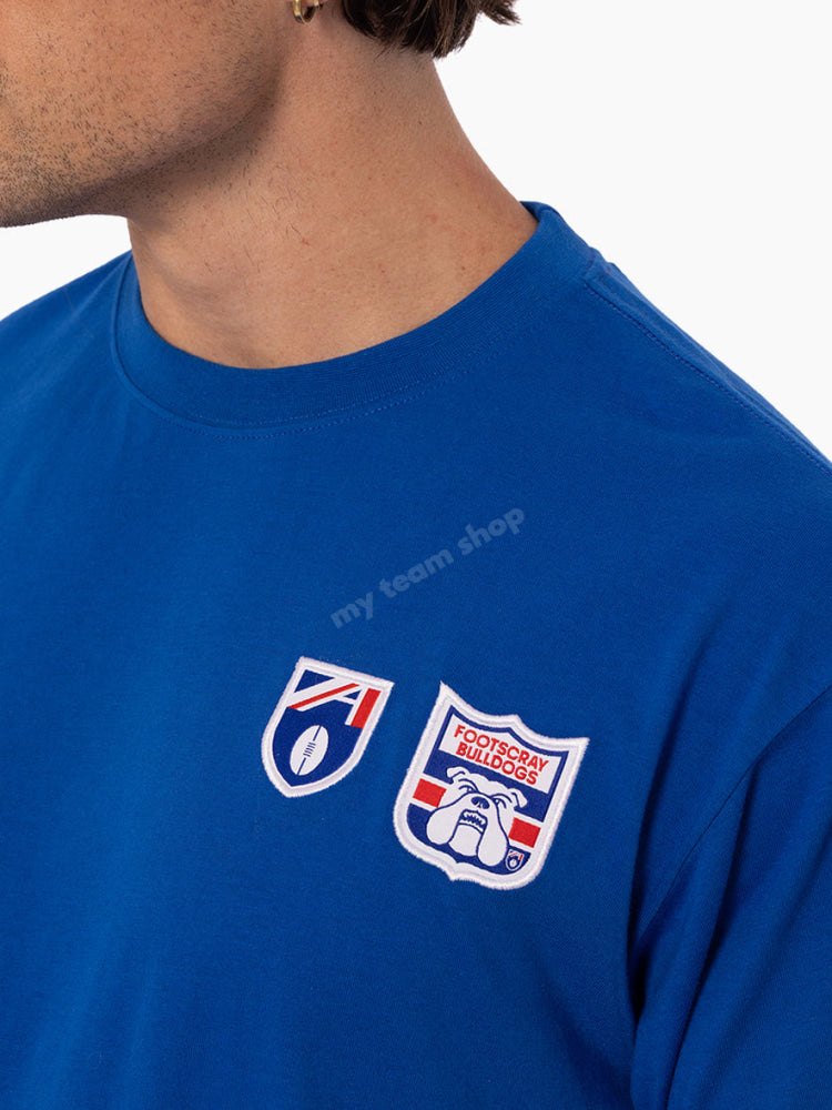 FOOTSCRAY BULLDOGS AFL THROWBACK LOGO TEE AFL Throwback Tee