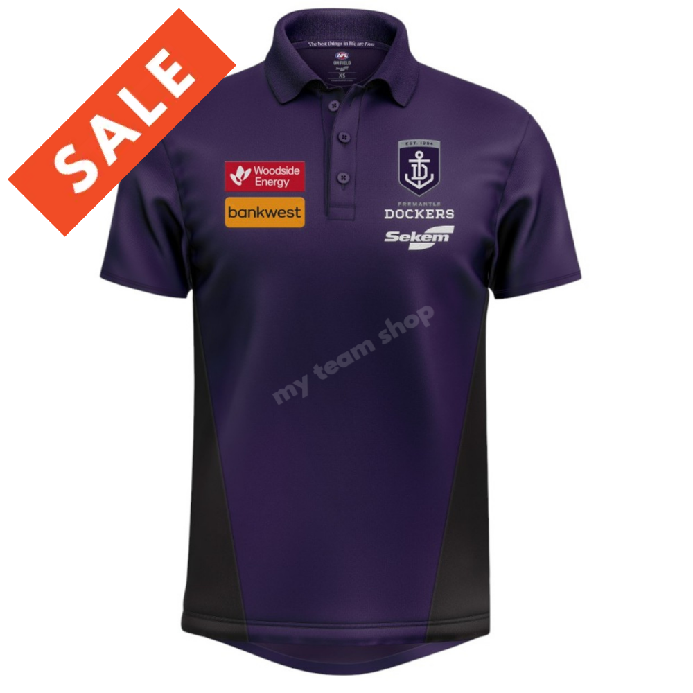 FREMANTLE DOCKERS 2025 AFL PLAYERS POLO AFL Players Polo