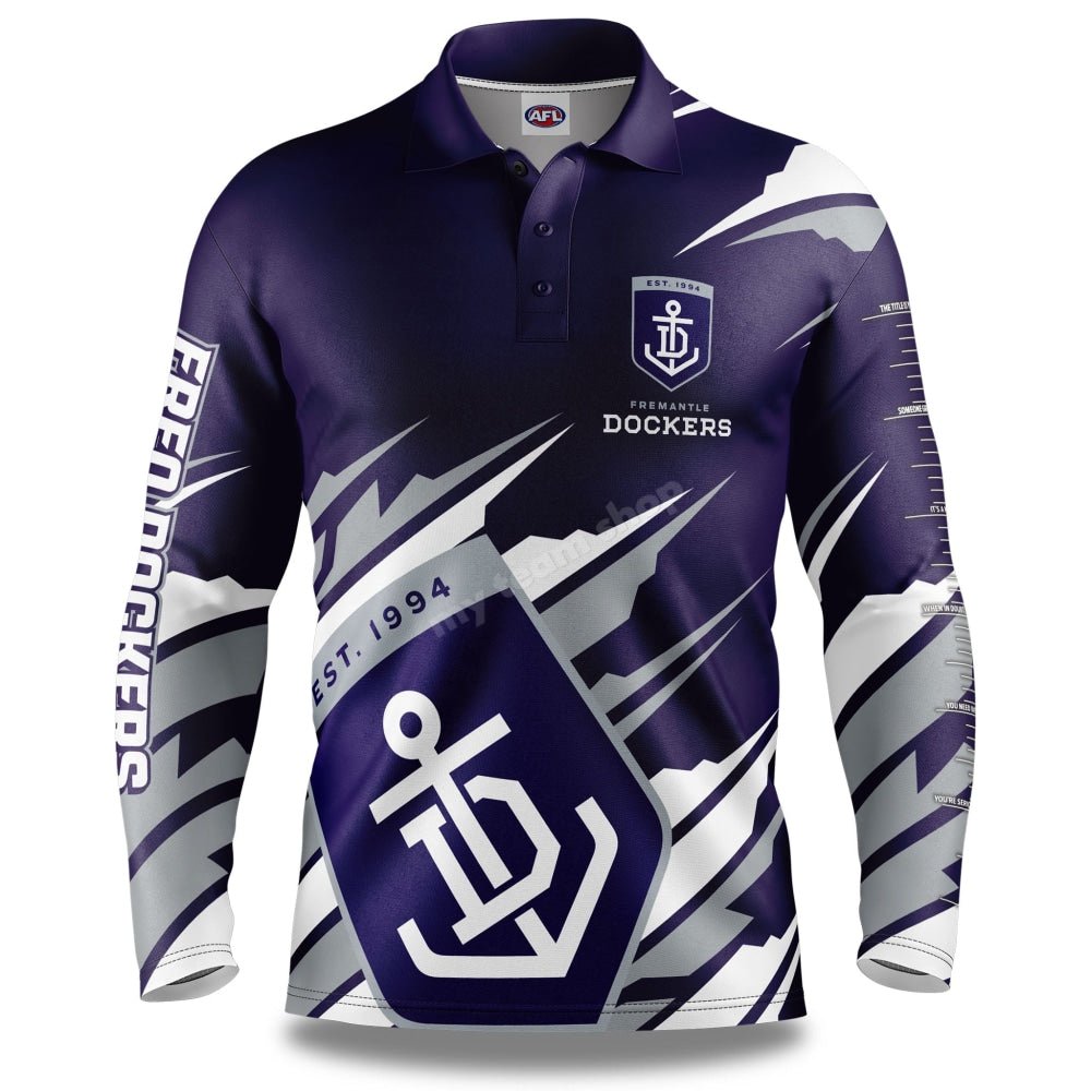 Fremantle Dockers Afl Ignition Fishing Shirt Fishing Shirt