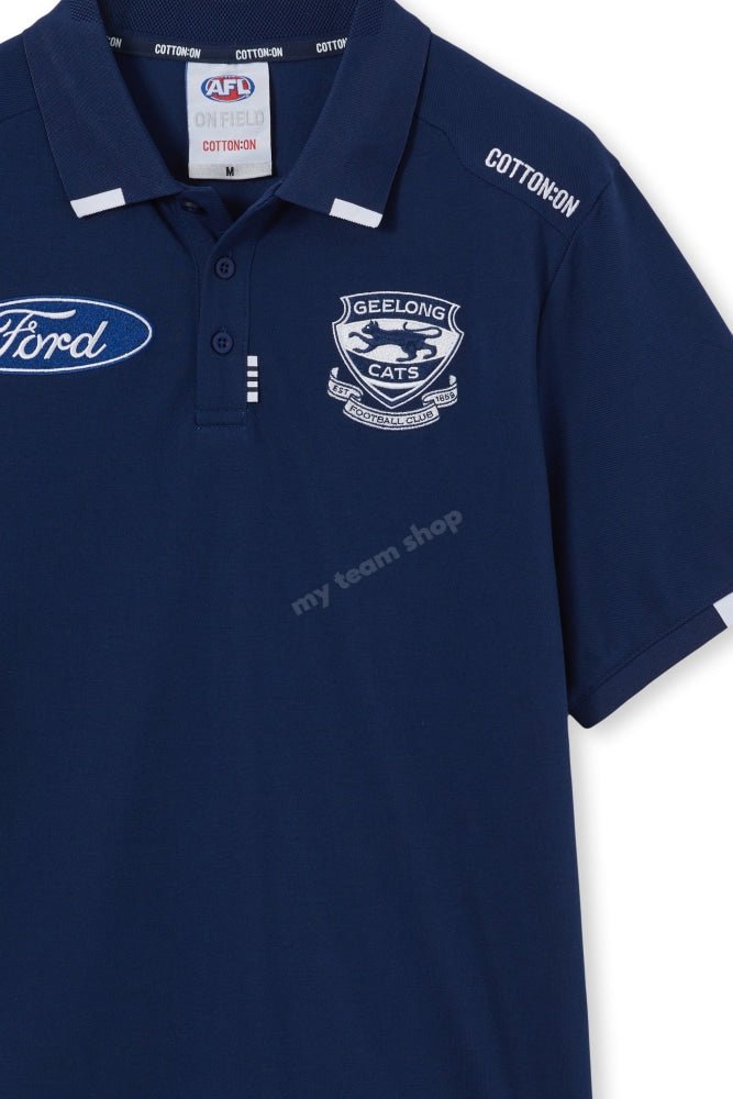 Geelong Cats 2024 Afl Mens Polo Team Polo