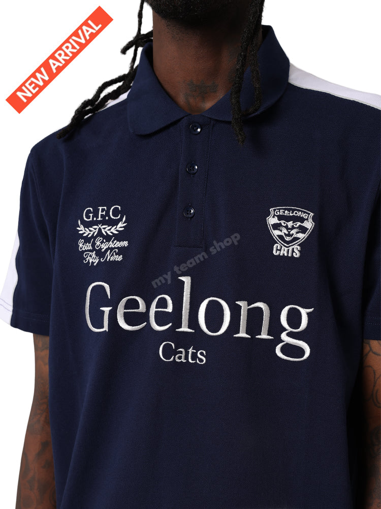 GEELONG CATS AFL MULTI LOGO POLO AFL Multi Logo Polo