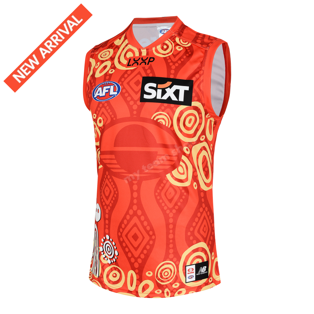 GOLD COAST SUNS 2025 AFL INDIGENOUS GUERNSEY AFL Guernsey