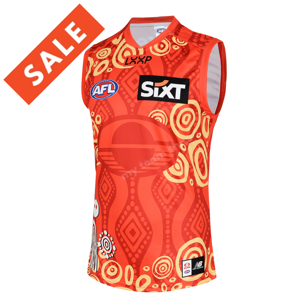 GOLD COAST SUNS 2025 AFL INDIGENOUS GUERNSEY AFL Guernsey