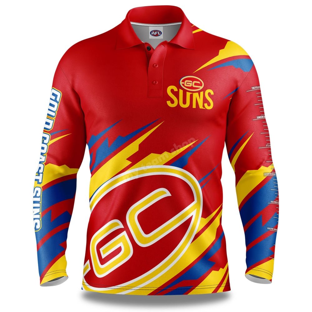 Gold Coast Suns Afl Ignition Fishing Shirt Fishing Shirt