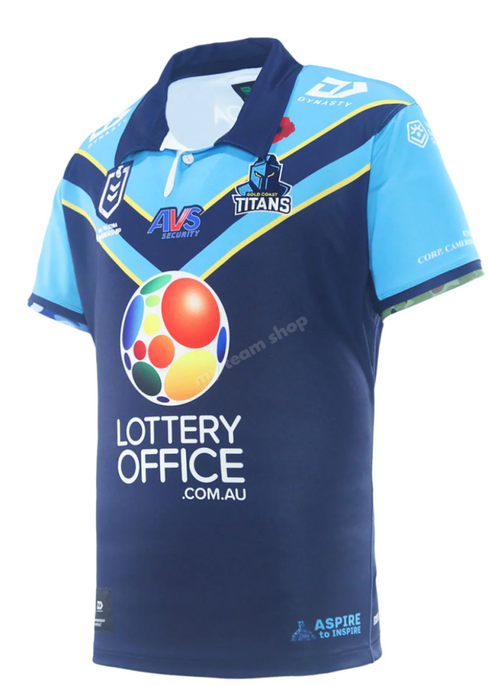 GOLD COAST TITANS 2025 NRL ANZAC JERSEY NRL Replica Jersey