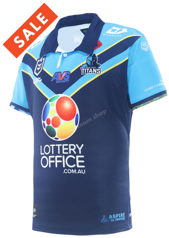 GOLD COAST TITANS 2025 NRL ANZAC JERSEY NRL Replica Jersey