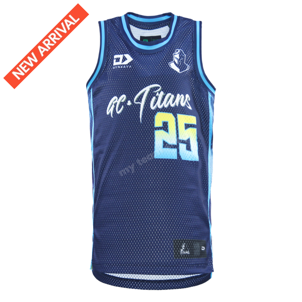 Gold Coast Titans 2025 Nrl Mens Basketball Singlet Basketball Singlet