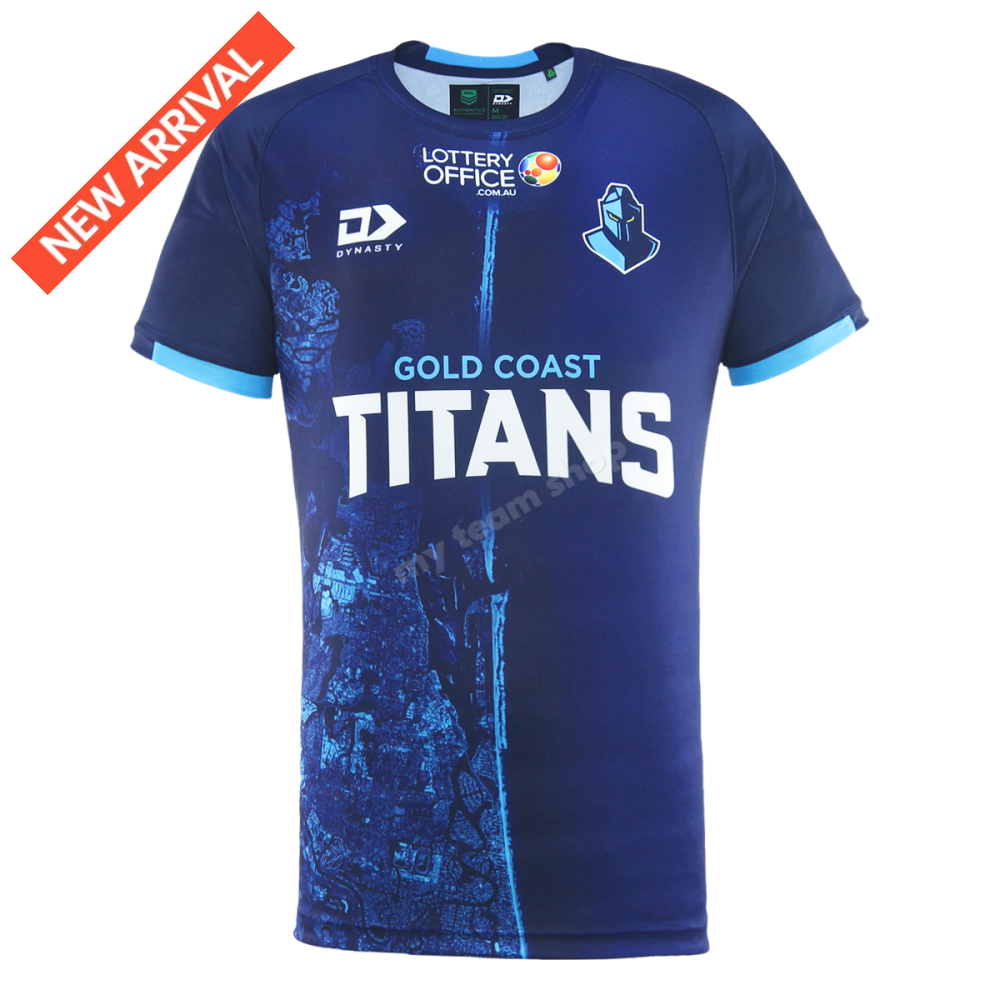 Gold Coast Titans 2025 Nrl Warm Up Tee Warm Up Tee