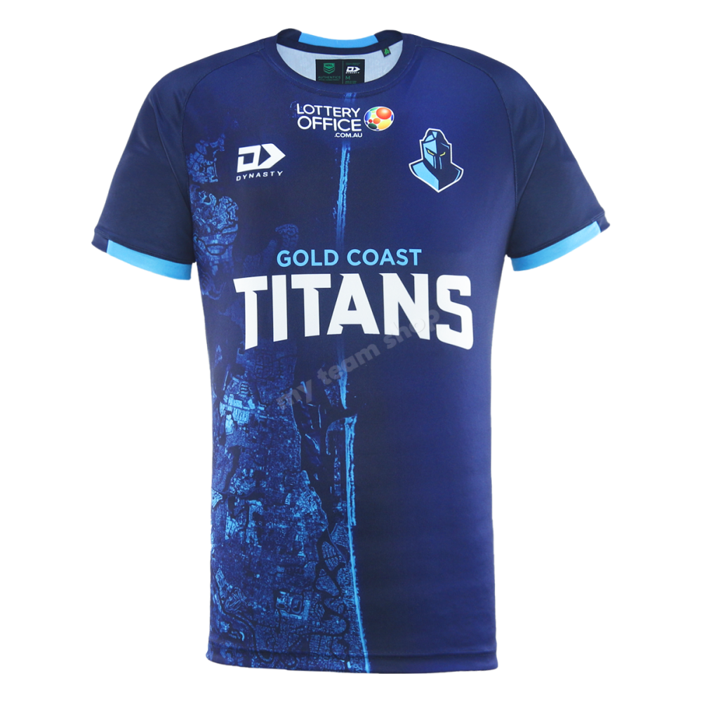 Gold Coast Titans 2025 Nrl Warm Up Tee Warm Up Tee