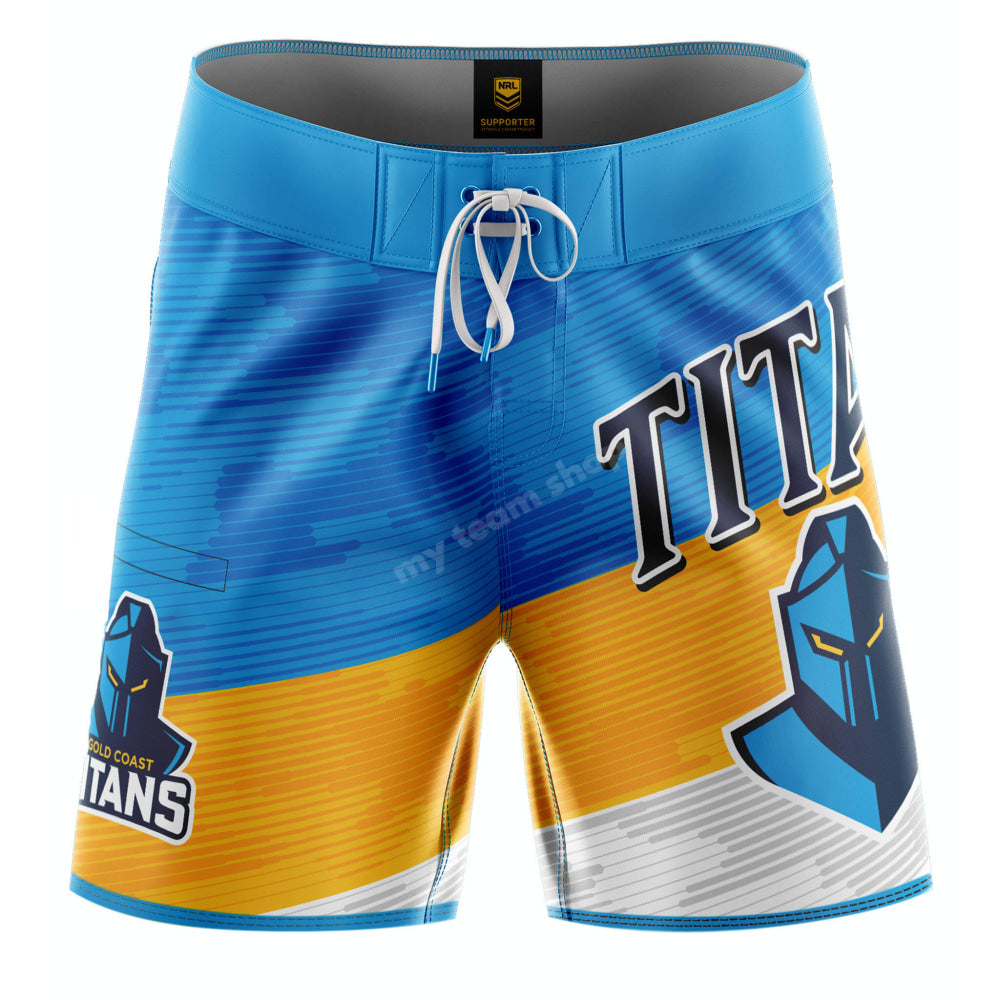 Gold Coast Titans Nrl ’Barrel’ Board Shorts Board Shorts