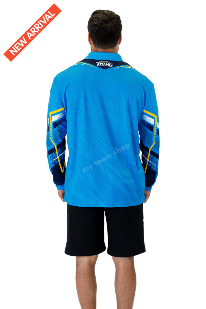 GOLD COAST TITANS NRL ’CYBER’ FISHING SHIRT NRL Fishing Shirt