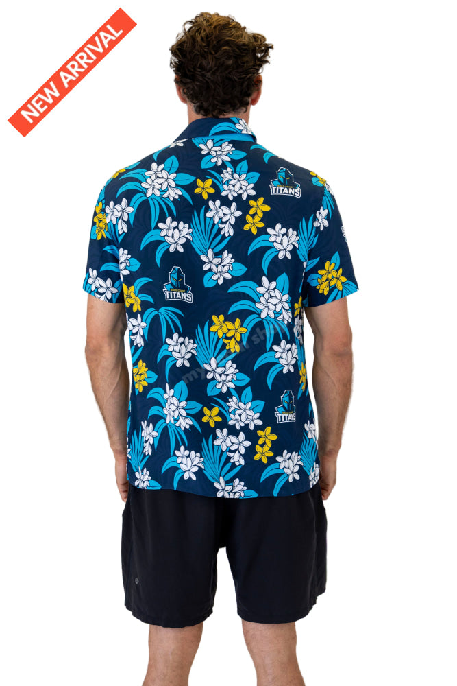 GOLD COAST TITANS NRL ’’REEF’’ HAWAIIAN SHIRT NRL Hawaiian Shirt