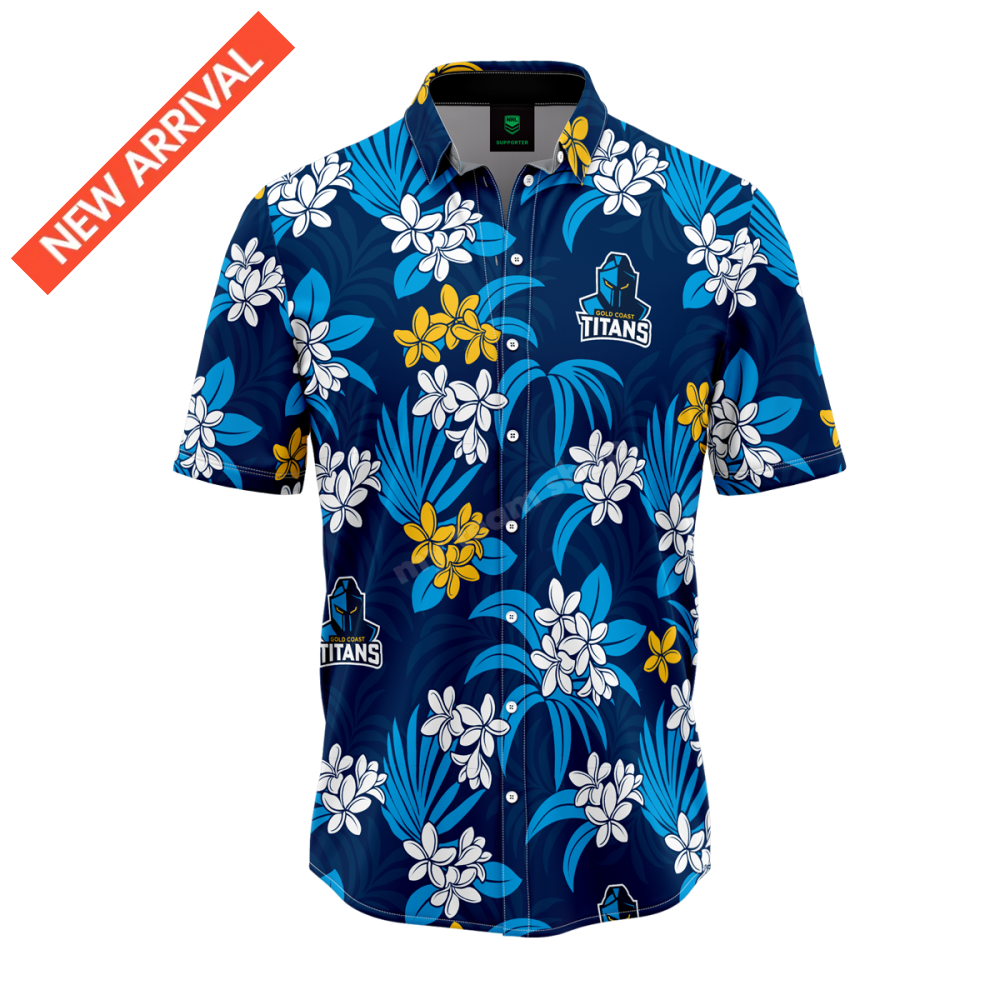 GOLD COAST TITANS NRL ’’REEF’’ HAWAIIAN SHIRT NRL Hawaiian Shirt