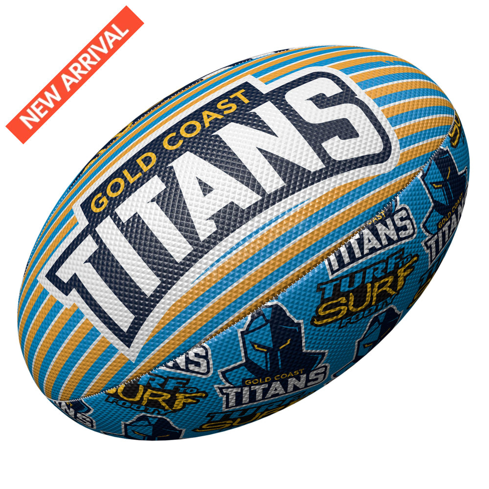 GOLD COAST TITANS ’TURF TO SURF’ NRL BEACH FOOTY NRL Football