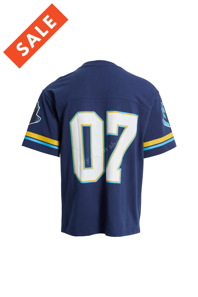 Gold Goast Titans Nrl Oversized Gridiron T-Shirt Gridiron Shirt