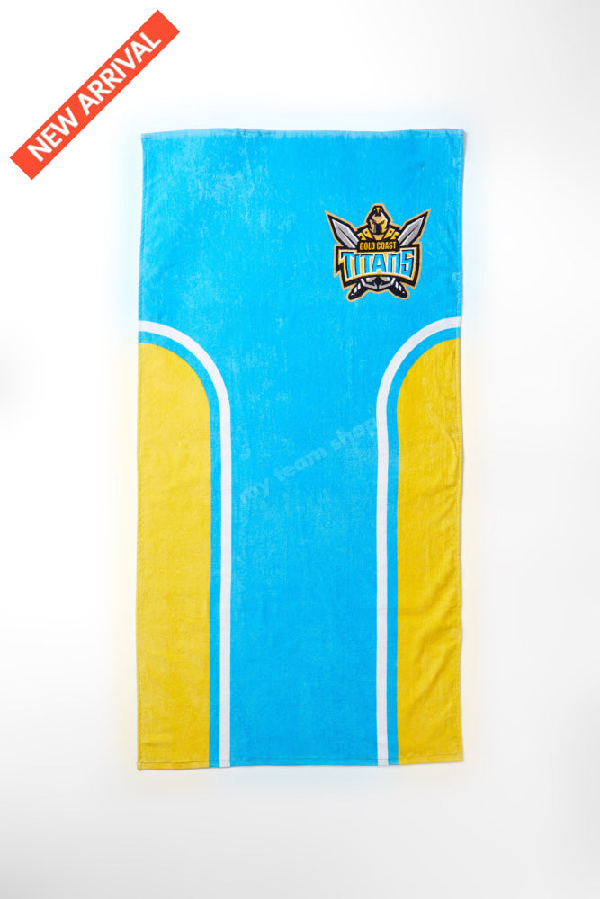 Gold Goast Titans Nrl Retro Towel Beach Towel