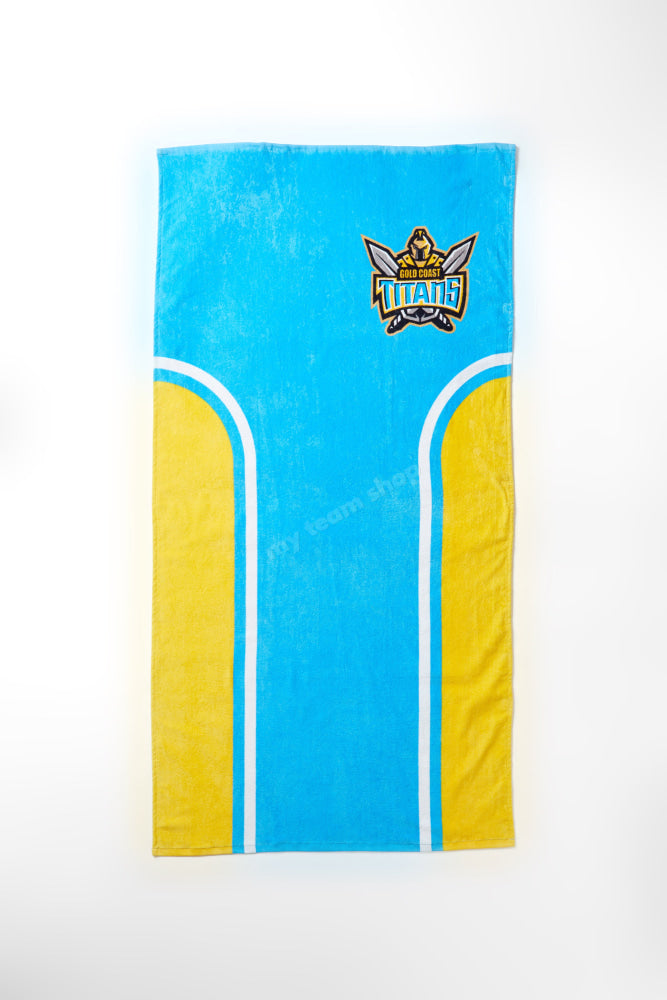 Gold Goast Titans Nrl Retro Towel Beach Towel