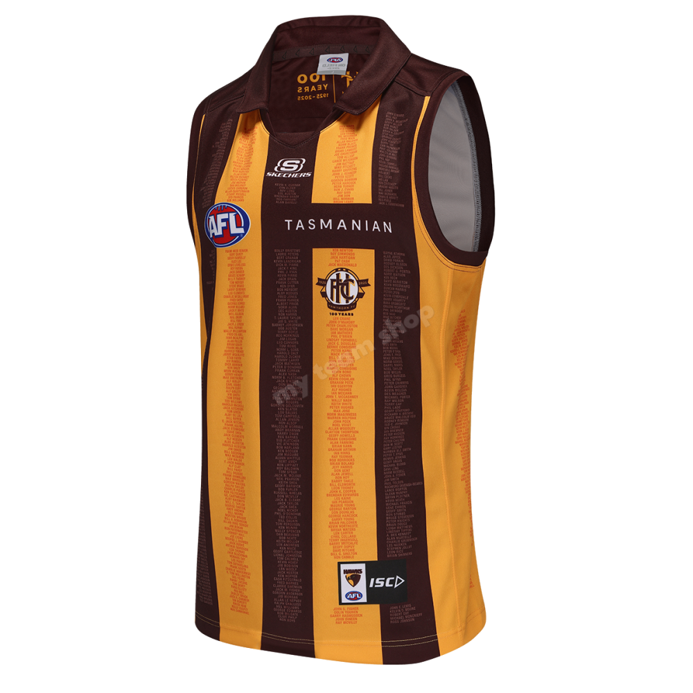 HAWTHORN HAWKS 2025 AFL CENTENARY GUERNSEY AFL Guernsey