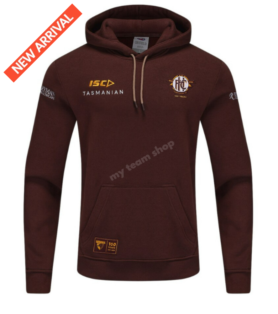 HAWTHORN HAWKS 2025 AFL FLEECE HOODIE AFL Fleece Hoodie