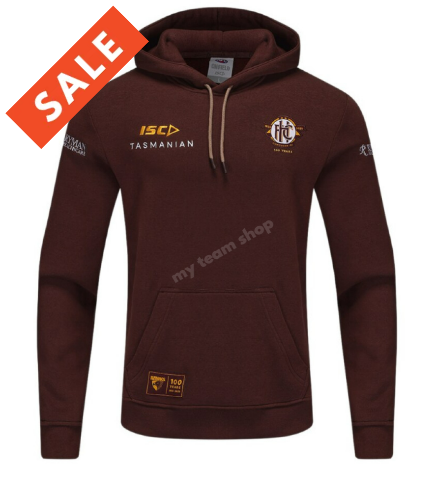 HAWTHORN HAWKS 2025 AFL FLEECE HOODIE AFL Fleece Hoodie