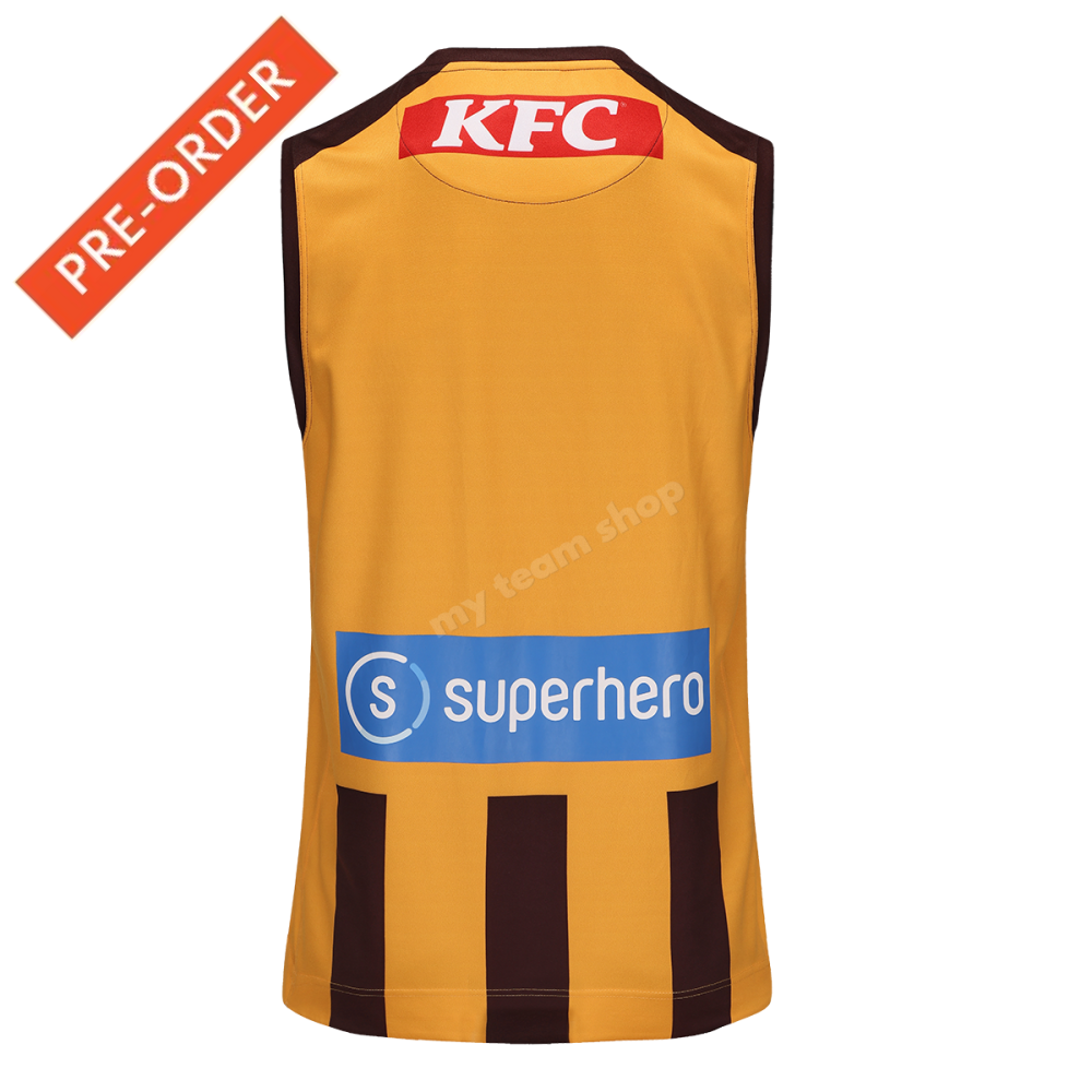 Hawthorn Hawks 2025 Afl Home Guernsey Guernsey