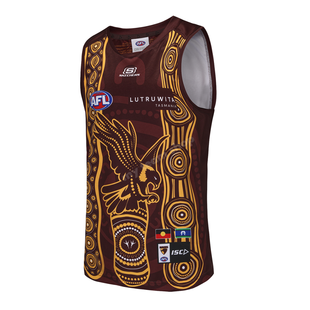 HAWTHORN HAWKS 2025 AFL INDIGENOUS GUERNSEY AFL Guernsey
