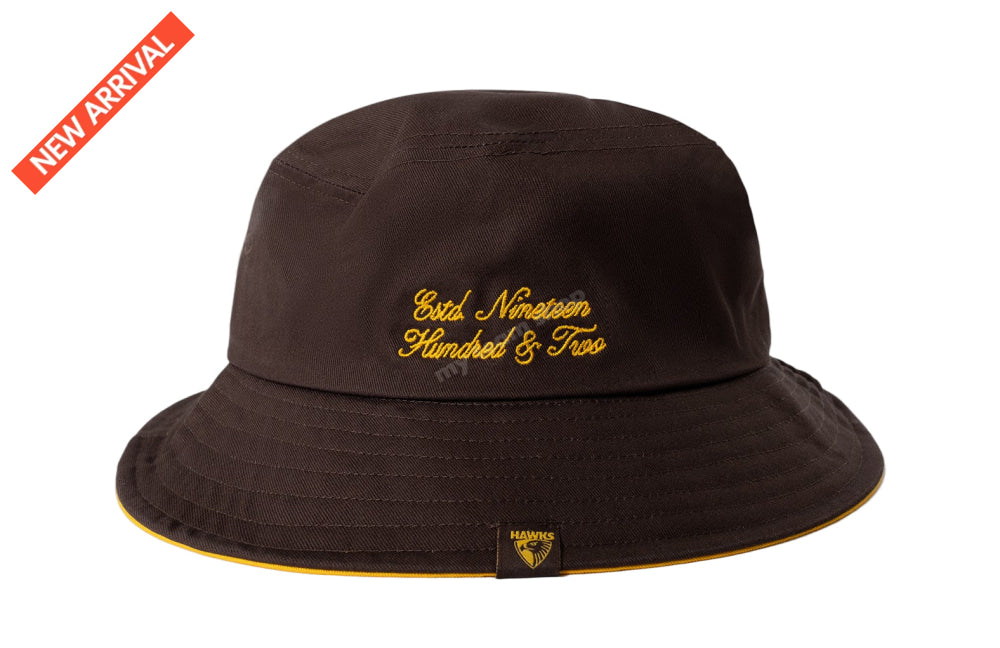 HAWTHORN HAWKS AFL CREST BUCKET HAT AFL Headwear