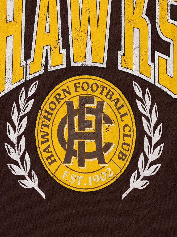 Hawthorn Hawks Afl Mens Graphic Tee Graphic Tee