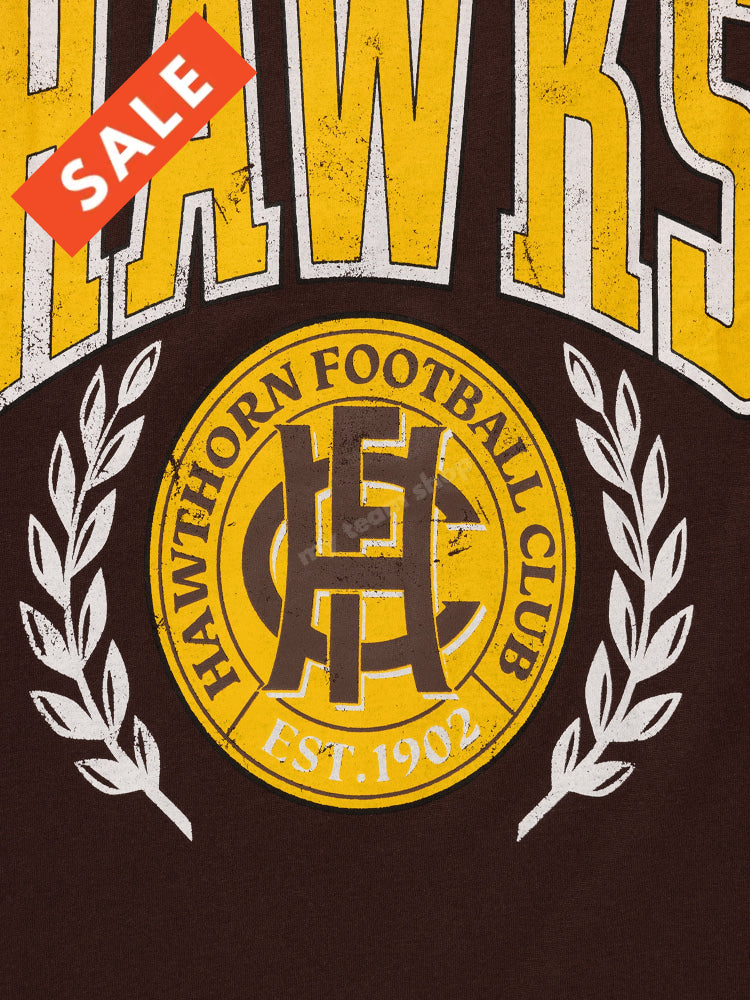 Hawthorn Hawks Afl Mens Graphic Tee Graphic Tee