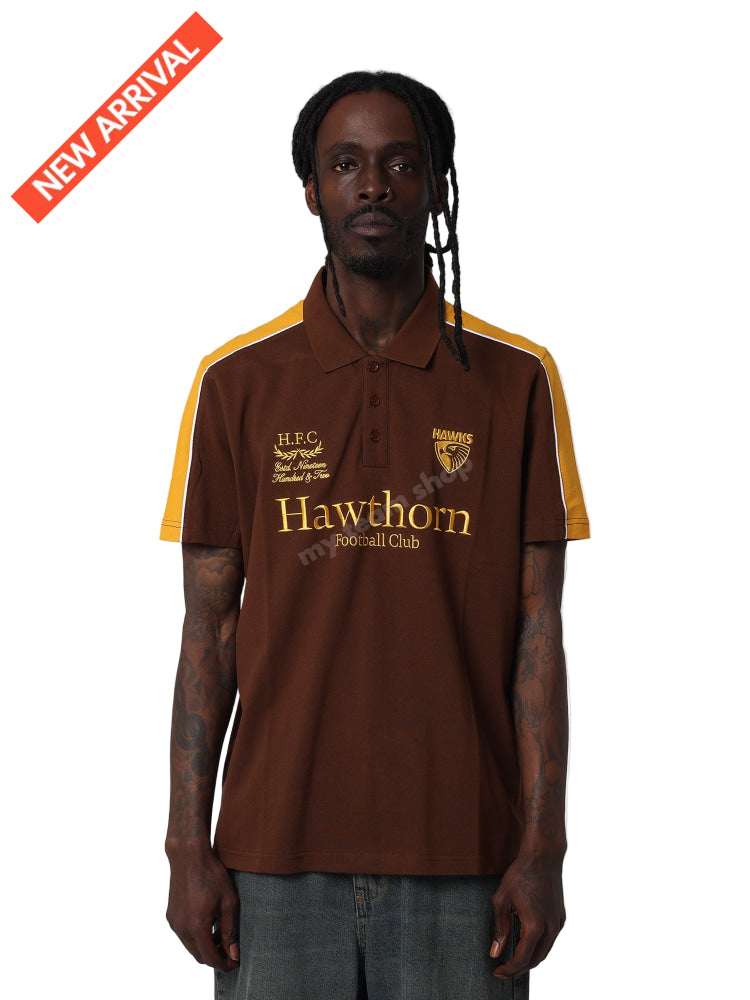 HAWTHORN HAWKS AFL MULTI LOGO POLO AFL Multi Logo Polo