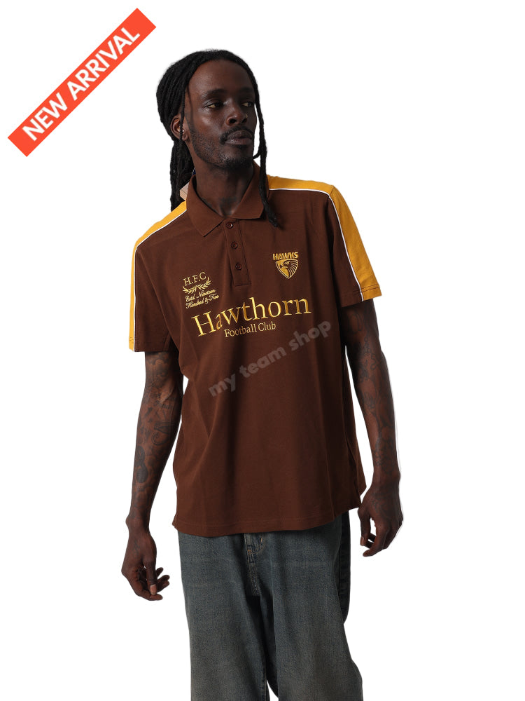 HAWTHORN HAWKS AFL MULTI LOGO POLO AFL Multi Logo Polo