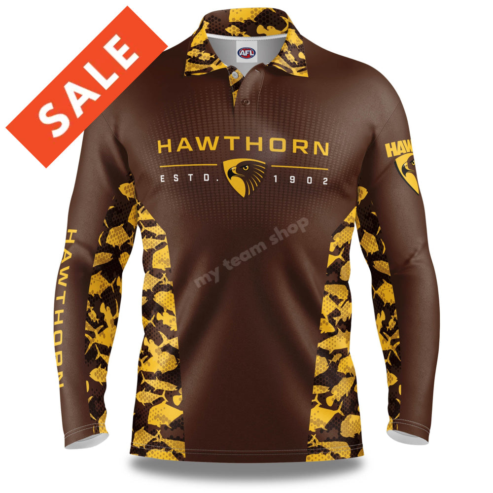 HAWTHORN HAWKS AFL "REEF RUNNER" FISHING SHIRT1