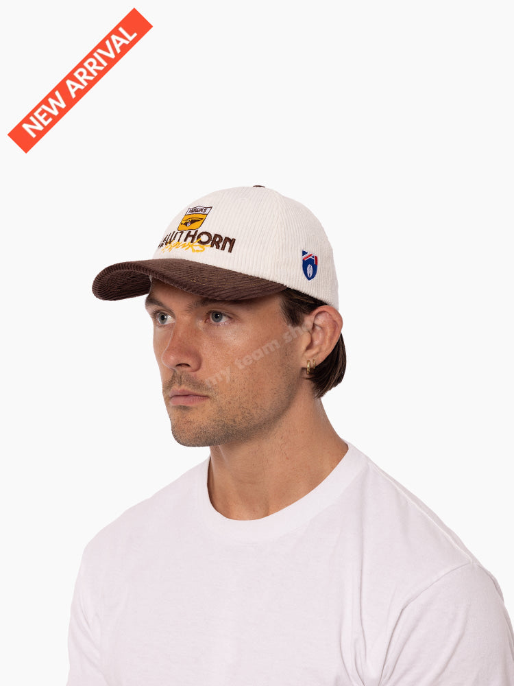 HAWTHORN HAWKS AFL THROWBACK CORDUROY CAP AFL Headwear