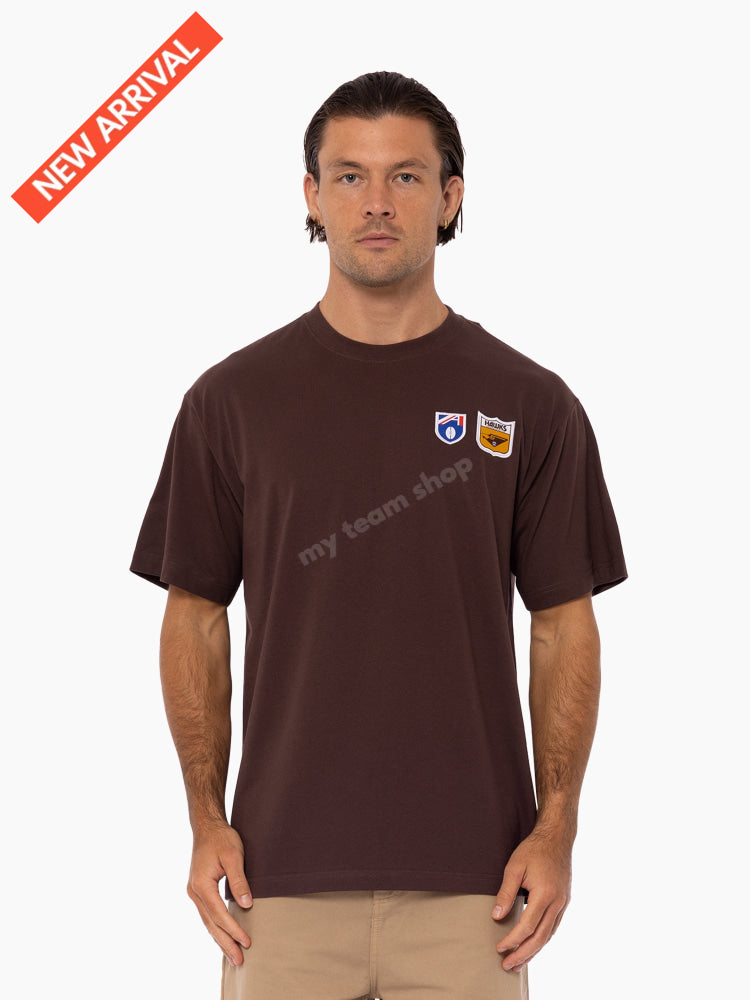 HAWTHORN HAWKS AFL THROWBACK LOGO TEE AFL Throwback Tee