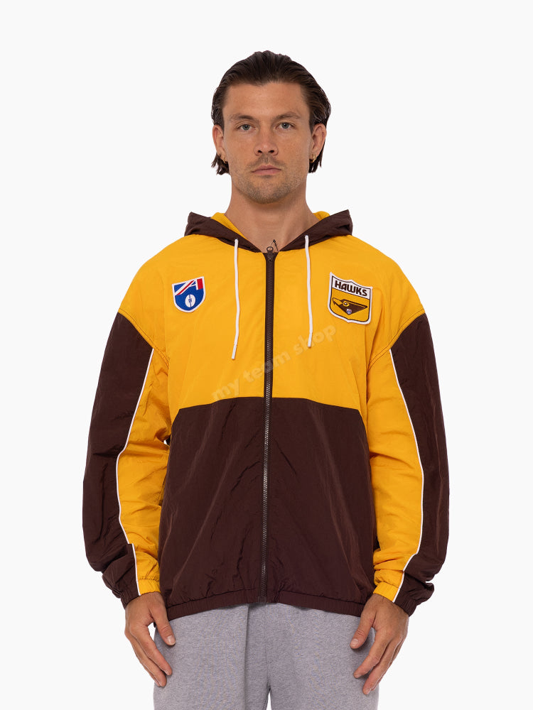 HAWTHORN HAWKS AFL THROWBACK SPRAY JACKET AFL Throwback Spray Jacket