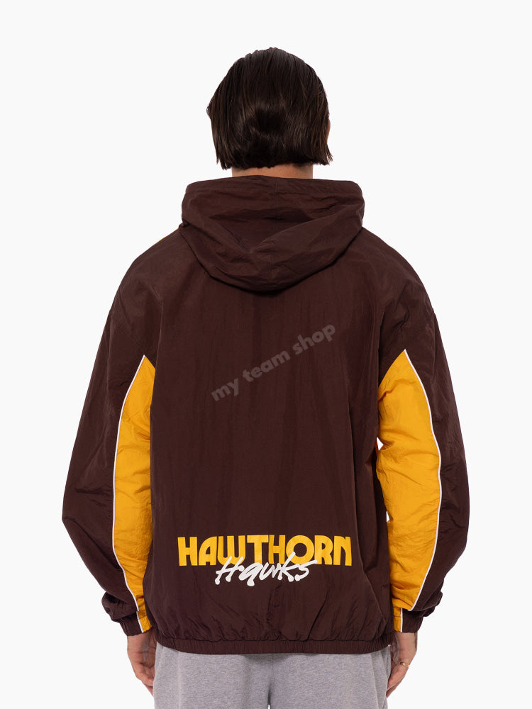 HAWTHORN HAWKS AFL THROWBACK SPRAY JACKET AFL Throwback Spray Jacket