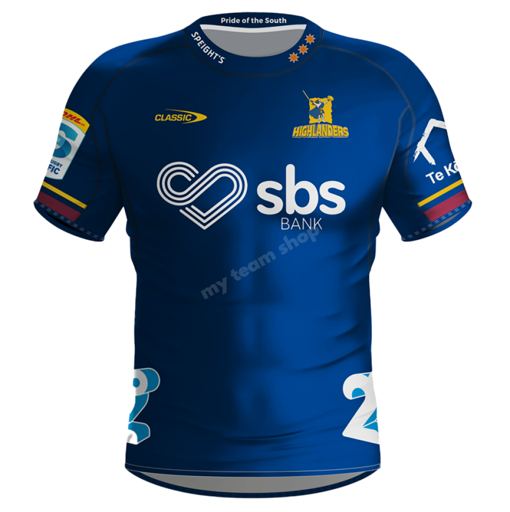 Highlanders 2024 Rugby Home Jersey Rugby Jersey