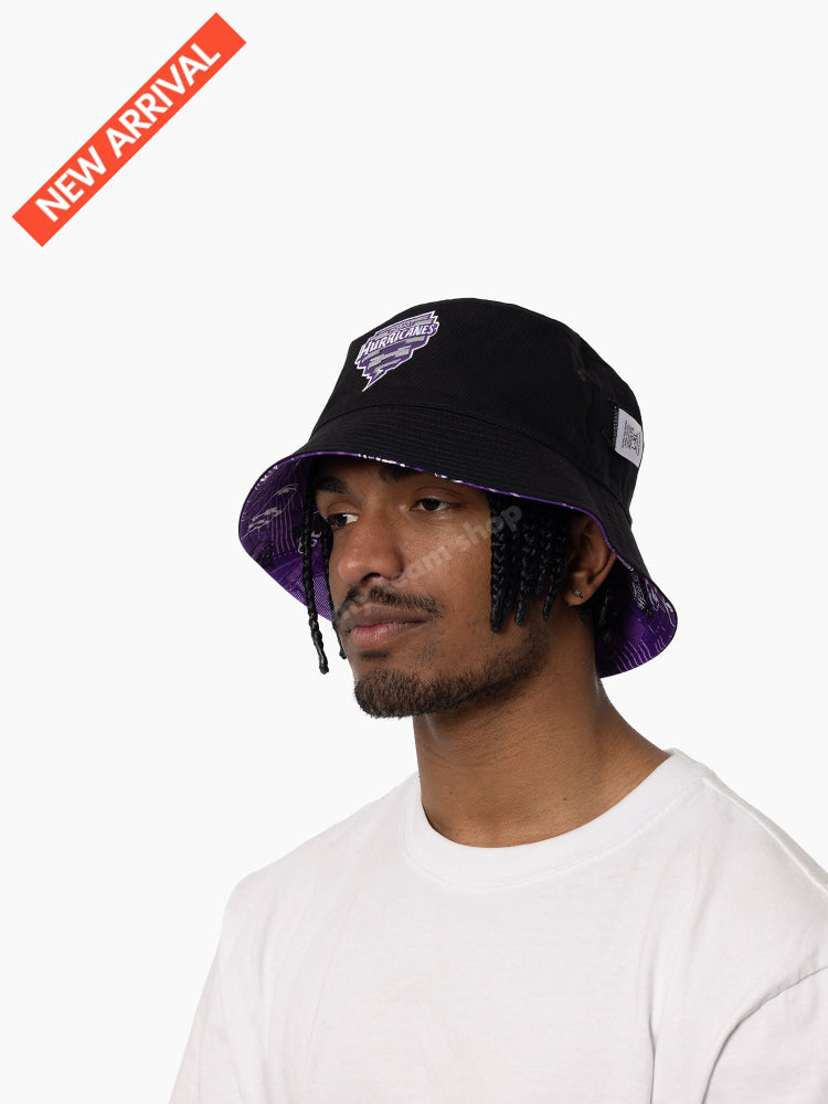 HOBART HURRICANES BBL REVERSIBLE BUCKET HAT L/XL CRICKET Headwear