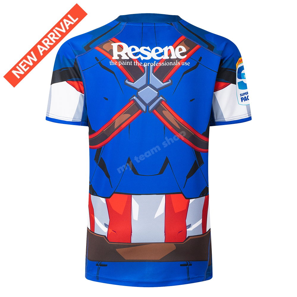 HURRICANES RUGBY CAPTAIN AMERICA MARVEL JERSEY Rugby Jersey