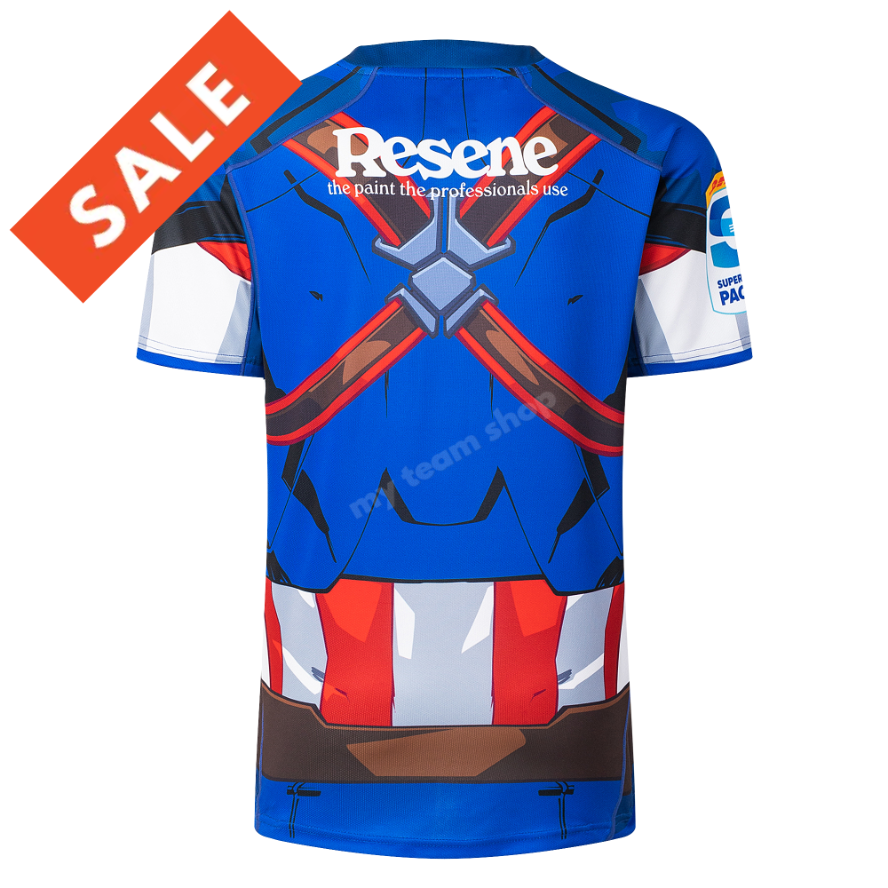 HURRICANES RUGBY CAPTAIN AMERICA MARVEL JERSEY Rugby Jersey