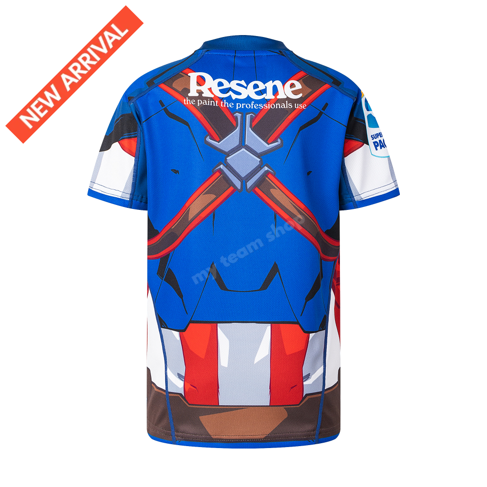 HURRICANES RUGBY CAPTAIN AMERICA YOUTH MARVEL JERSEY Rugby Jersey