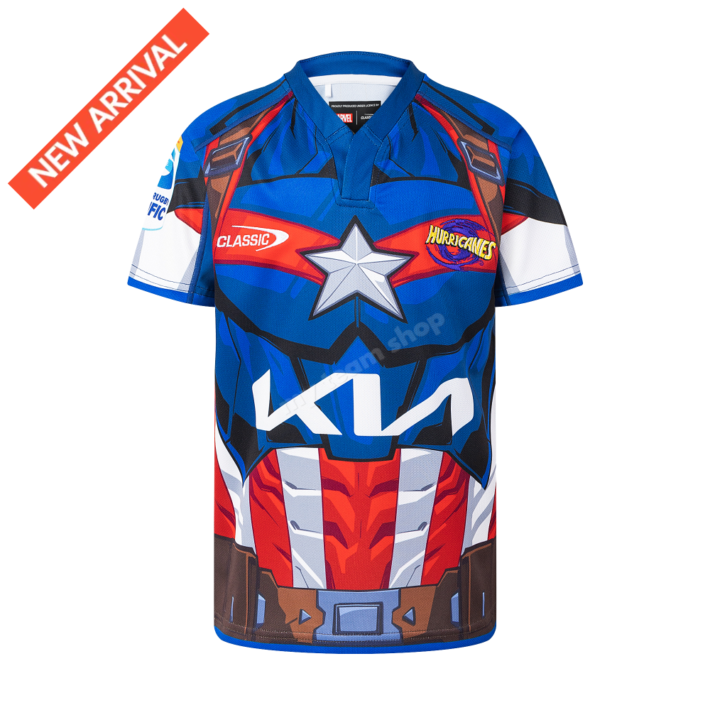 HURRICANES RUGBY CAPTAIN AMERICA YOUTH MARVEL JERSEY Rugby Jersey